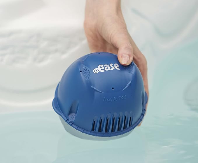 FROG Ease Floating System for Hot Tubs - Quick Easy Self-Regulating Hot Tub Sanitizer - Hot Tub Maintenance System with Cleaning Minerals SmartChlor Technology