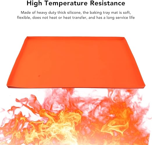 OUKENS Silicone Griddle Mat, Silicone Protective Mat Cover Grill Cover for Blackstone Griddle Top,Silicone Griddle Mat Cover Griddle Mat for Blackstone Grill (36 inches-Orange)