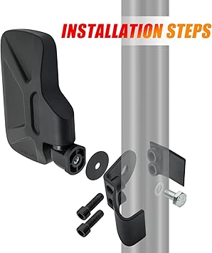 Ranger Side Mirror, UTV Rear View Mirror Compatible with Polaris Ranger XP 500, 570, 900, 900 Crew, 1000, 1000 Crew, Ranger Diesel, ETXEV, General 1000, Can-Am Defender, Maverick Trail