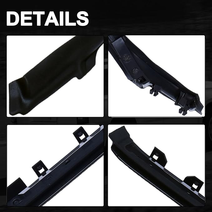 Driver and Passenger Side Windshield Moulding Kit Compatible with Lexus IS250 IS350 is-F 2006-2013 Replace 75551-53020 75552-53020 75545-53011
