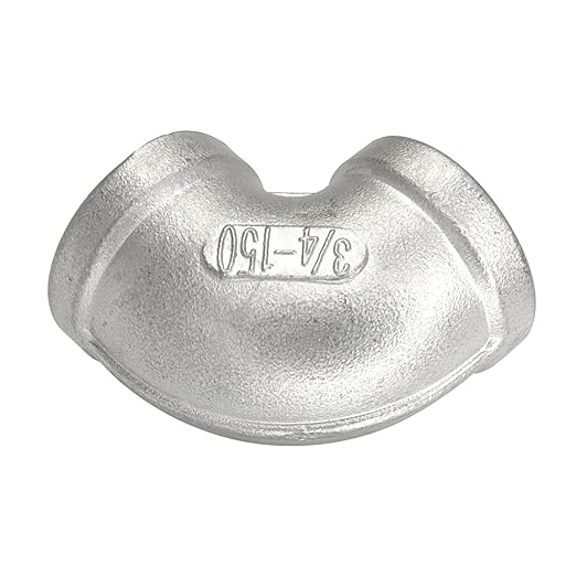 34" Female Threaded Elbow 90 Degree Elbows Angled Stainless Steel 304 Pipe Fitting NPT