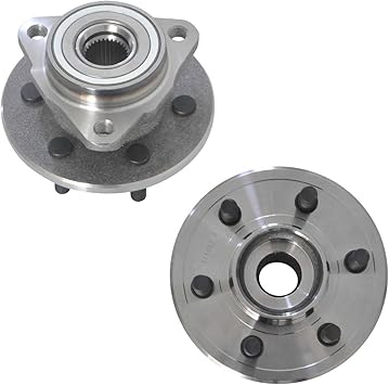 DRIVESTAR 515007 Front 4WD Wheel Hub Bearing Assembly DriverPassenger for Dodge Dakota Durango 1997 98 99 00 01 02 03 2004(4WD 6 Lugs no ABS 3 Bolt Flange)