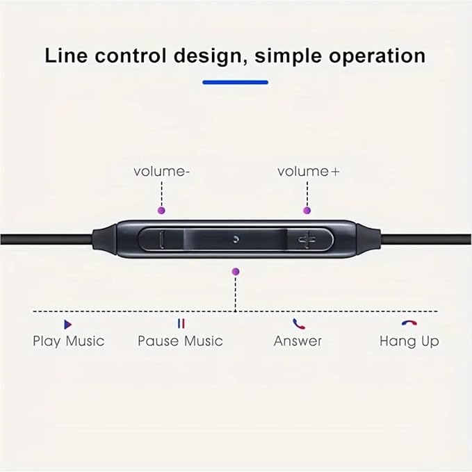 2025 New Stereo in-Ear Headphones for Samsung Galaxy Z Fold6 S24 Ultra S23 Ultra S22 Ultra S21 S20,Note 10+ - Designed by AKG - with Microphone and Volume Remote Control Type-C Connector - Black