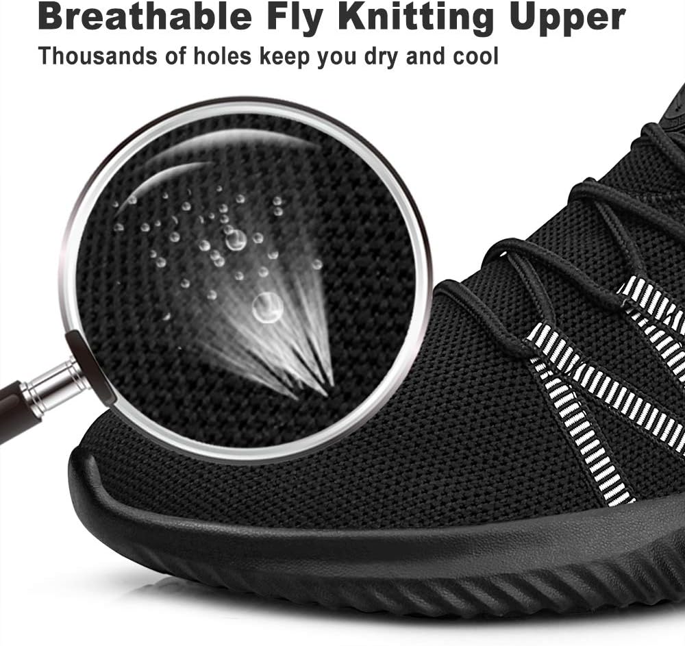 Feethit Men's Breathable Slip-On Running Shoes