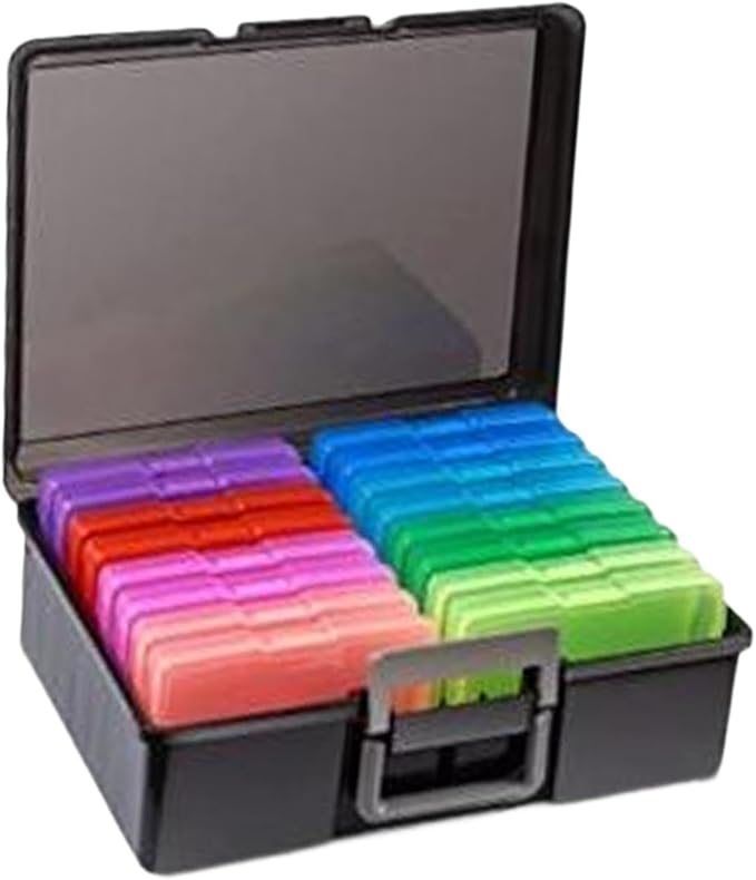 Photo Storage Box Photos Organizer Office Large Capacity Multipurpose Transparent for Postcards Scrapbooking Paper Organizing