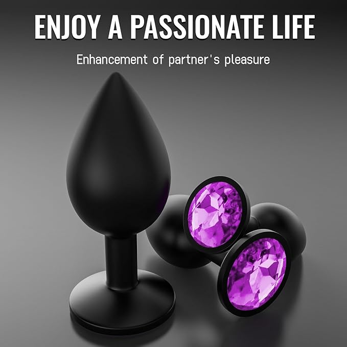 Date Night Gift for Lover Portable Silicone 3 Pcs Butt Relaxing Plug Adult Toy for Couple Anales Training Set for Women Men Game Sunglasses KL01
