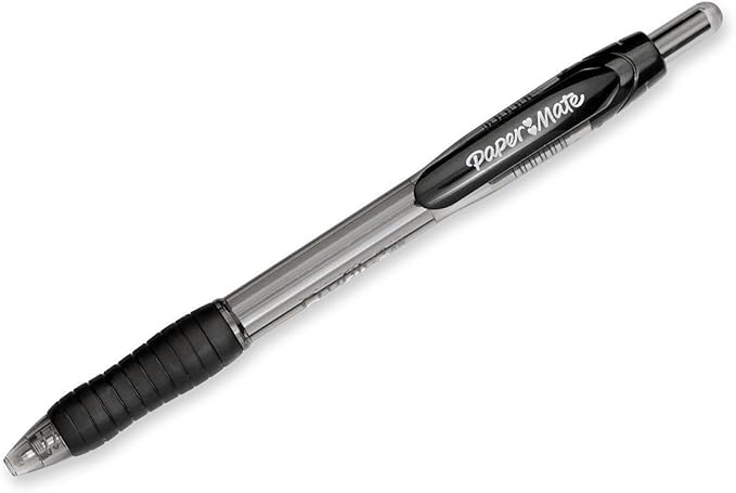 Paper Mate Profile Retractable Ballpoint Pens, 1.4mm, Bold Point, 6-Count (Black)