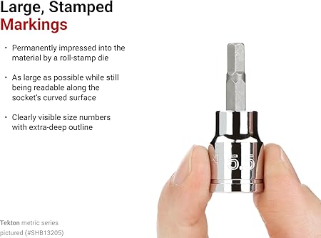 TEKTON 38 Inch Drive x 4.5 mm Hex Bit Socket SHB13203