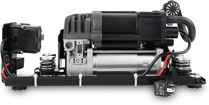 Air Suspension Compressor Pump Compatible with BMW 37206789450 F01 F02 F04 F11 535i 550i 740i 740Ld 750i 760Li Alpina B7 (New Model CompressorBracketValve Block)