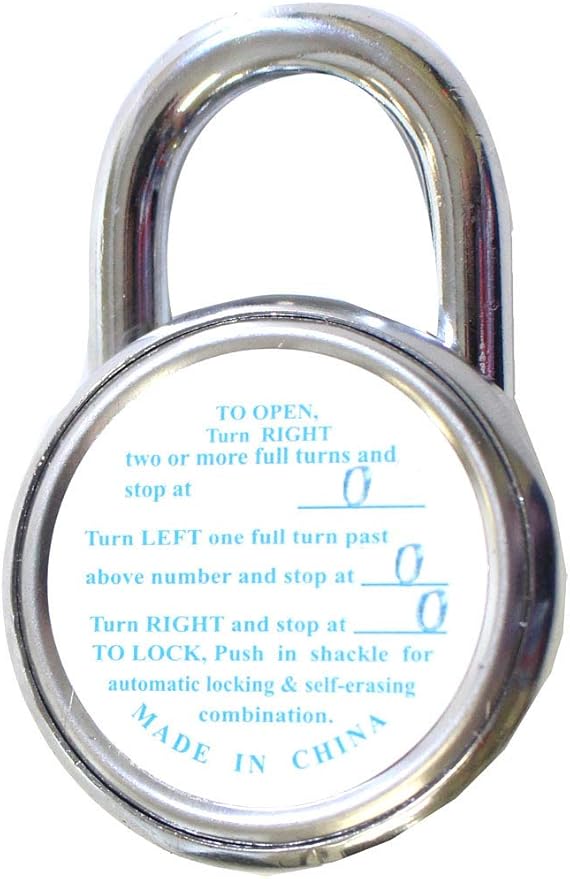 ToolUSA 2 Inch Combination Padlock For Locker Or Lock Box: LOCK-07375
