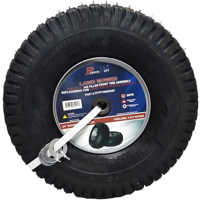 Proven Part Front Tire and Rim 15x6-6 For Craftsman For MTD For Cub Cadet