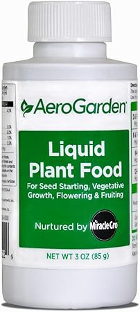 Miracle-Gro AeroGarden Liquid Plant Fertilizer for Use in AeroGarden Hydroponic Indoor Garden, 3 fl. oz.