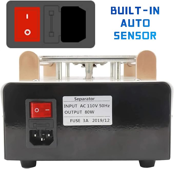 LCD Screen Separator Machine, 7 Inch Screen Repair Separating Machine Touch Screen LCD Glass Lens Removal LCD Separator for Cellphone Ipad Repair, Build-in Pump