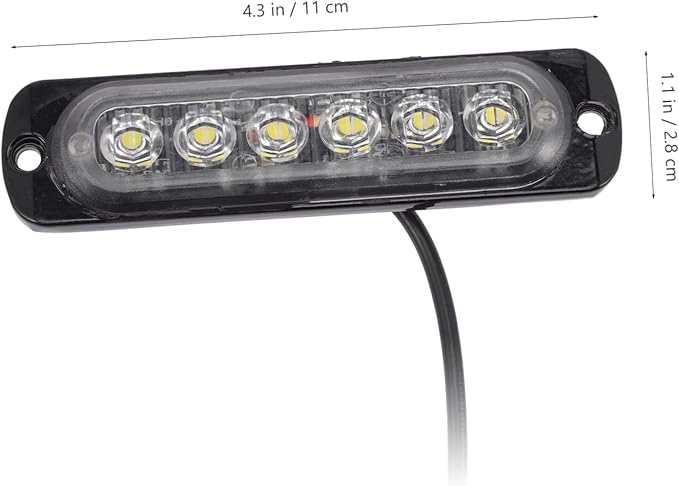 HEALLILY LED auto light strobe lights for vehicles, vans, trucks, motorcycles, 18 modes