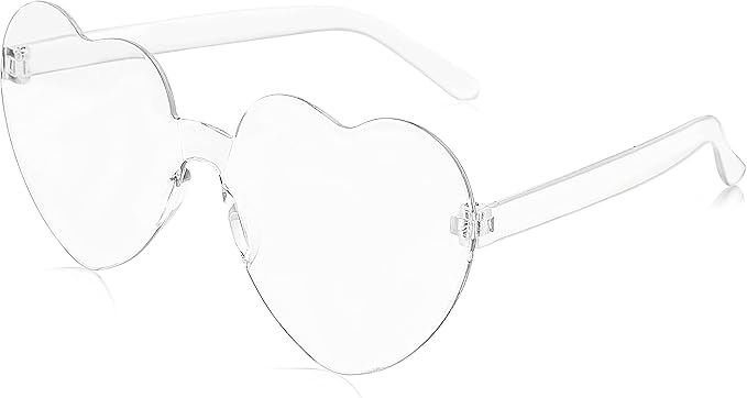 MAXJULI Heart Sunglasses for Women Baby Girl,Hot Party Neon Shades UV Protection 8069
