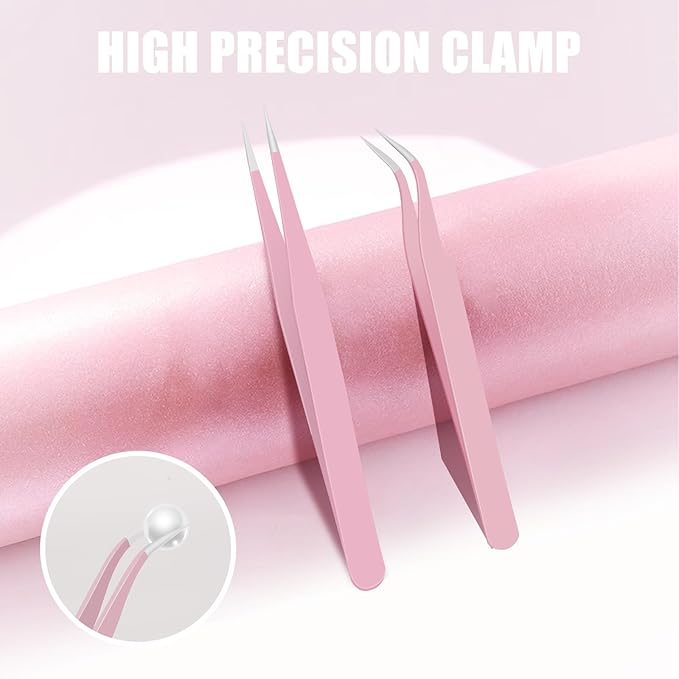 Industrial Tweezers,for Craft,Soldering, Laboratory Work, Jewelry-Making,for Modeling, Electronic Repair (2pcs black)