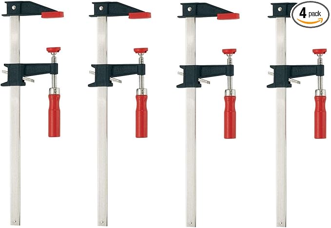 Bessey GSCC2.512 2.5-Inch x 12-Inch Economy Clutch Style Bar Clamp ... (4)