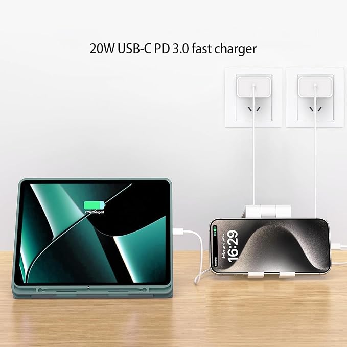 USB C Fast Charging Block for Apple Watch iWatch iPhone iPad, 20W Type C Wall Charger Plug Cube for iPhone 1615 Charger Fast Charging Cube 1 Pack White