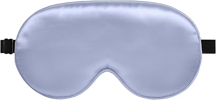 Sleep Mask, Silk Eye Mask for Sleeping with Adjustable Strap, Blindfold Eyeshade for Men/Women, Comfortable Soft Eye Cover Eyeshade for Night Sleep (Light Purple)