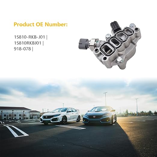 15810-RKB-J01 Engine Variable Valve Timing (VVT) Solenoid, VTEC Solenoid Spool Valve, Transmission Clutch Dual Linear Shift Solenoid Fit for Honda Accord Odyssey Pilot V6 3.0L 3.5L OE 918-078
