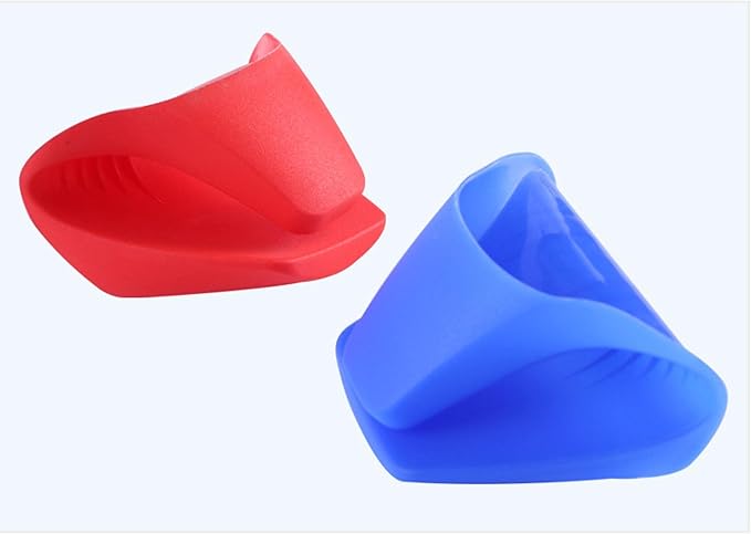 JZRH Anti-scalding Gloves Bowl Clip Thickened Food Grade Silicone Kitchen Insulation Board Clip Oven Bowl Clip Blacknew32gsingle