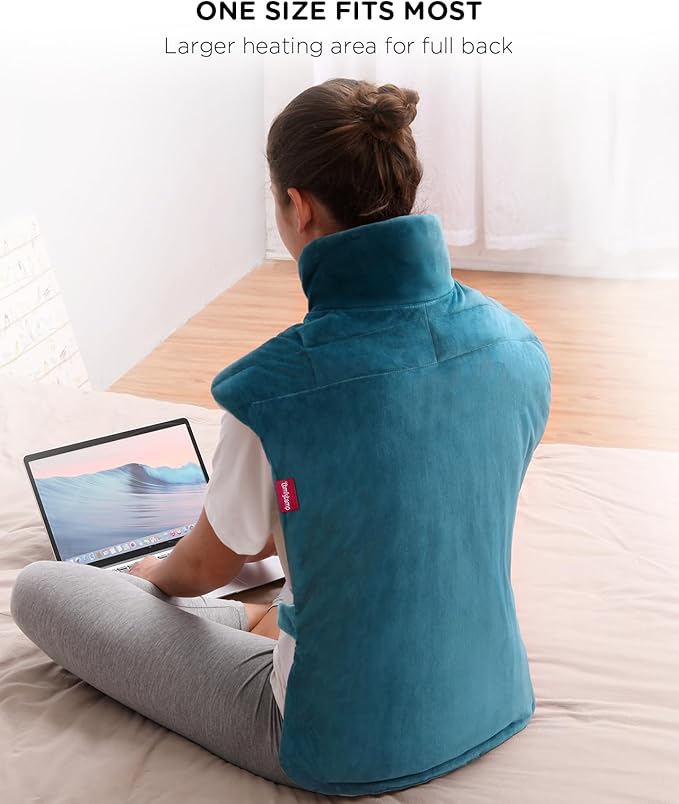 Comfytemp FSA HSA Eligible Heating Pad for Neck and Shoulders and XXL Large Heat Pad for Neck and Shoulders and Back