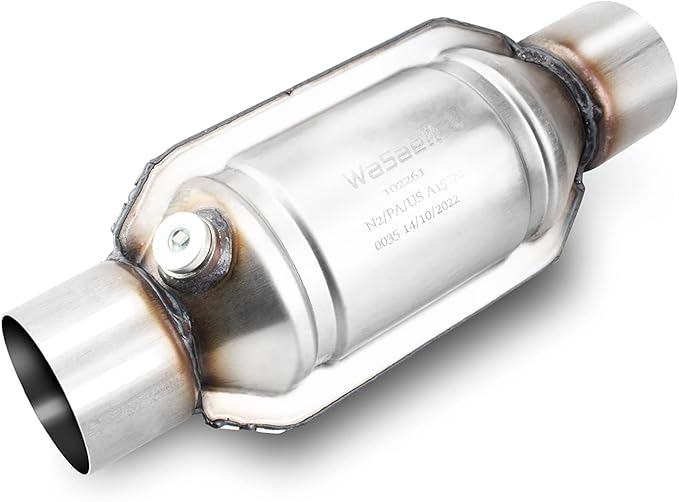 3" Catalytic Converter Universal 3 Inch Inlet/Outlet Cat Converter with O2 Port and Heat Shield (EPA Compliant)