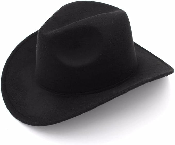 Wool Fedora Western Cowboy Hat Wide Edge Sun Hat for Men and Women