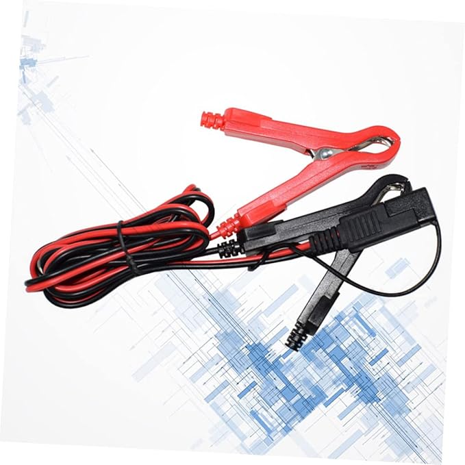 Mobestech Alligator Clamps Wire Adapter Sae to 10a Charger Cable for Motorcycle 18awg Adapter