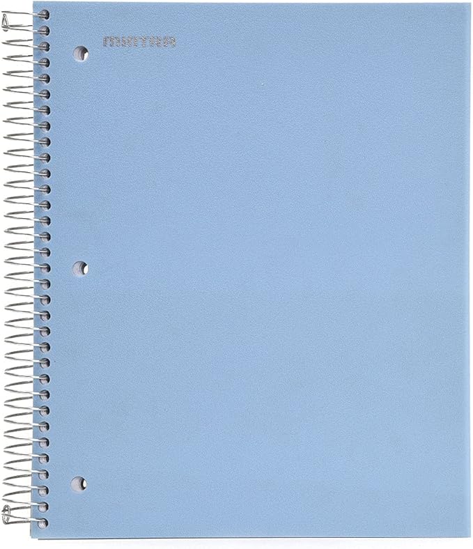 Mintra Office Durable Spiral Notebooks, 5 Subject (Arctic Ice, College Ruled 1pk)