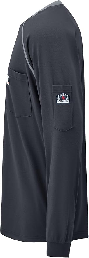 FRShirts for Men 100% Cotton 5.5oz Lightweight NFPA2112/CAT2 Flame Resistant Shirts for Men Long Sleeve