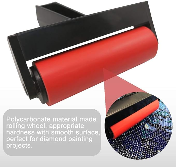 5D Diamond Painting Roller Pressing Paint Runner Kit Rhinestone Embroidery Paintings Accessory Tightly Paste Paint Tool for Kid Adult DIY Full Drill Partial Drill