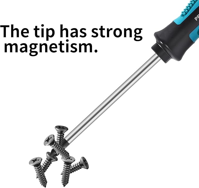 PH1 5mm Magnetic Phillips Screwdriver Cross Head Screwdriver With 100mm3.94" Cr-V Round Shaft Non Slip Comfortable Handle