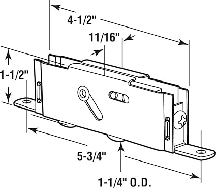 Prime-Line D 1980 1-14 In. Steel Ball Bearing Tandem Roller Assembly, End Adjustment (Single Pack)