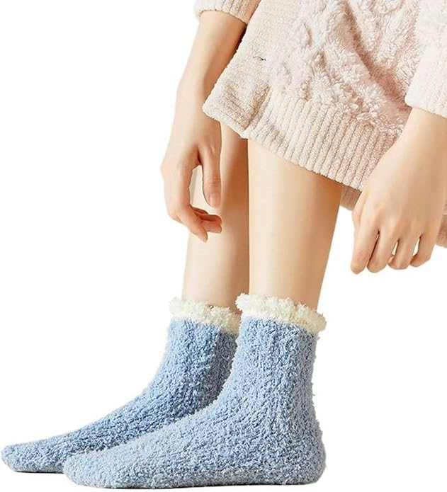 Winter warm and comfortable mid-calf super soft slippers socks