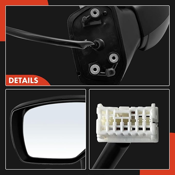 A-Premium Driver Side Power Door Mirror - Compatible with Subaru Forester 2014 2015 2016 2017 2018 - Non-Heated Manual Folding Black Outside Rear View Mirror - Replace 91036SG001