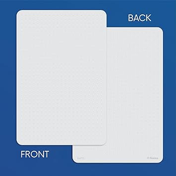 Notsu Dot Grid Index Cards 4x6 inch, 50 ct Thick Dotted Note Cards wRounded Corners Premium Heavy Duty Paper 350 gsm