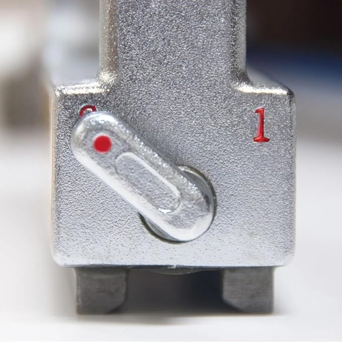 Strong Hand Tools Adjust-O 90 Dual Switch Magnetic Fabrication Square, OnOff Switches, Max. Pull Force: 120 LBS, Dimension: 6 x 6 x 1-12, MS2-80