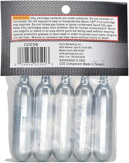 Swiss Arms 12gm CO2 Catridge (5-Pack)