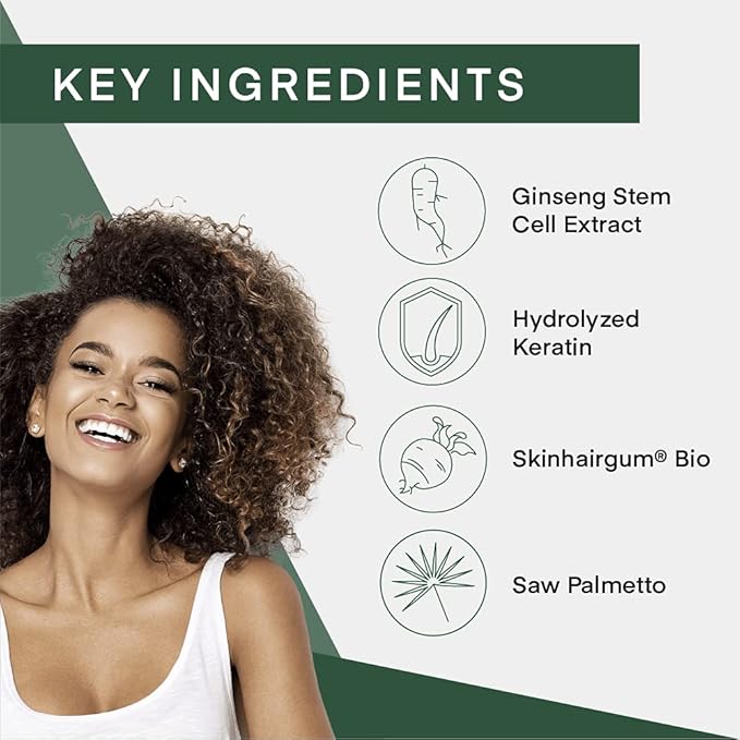Cel Microstem Natural Hair Thickening Conditioner (8 fl oz) Stem Cell Extract Anti Thinning Conditioner Professional Grade Biotin Sulfate Paraben Free - Suitable for Men Women
