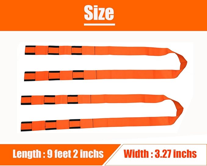 Moving Straps for 2 Mover, 2-Person Lifting and Moving Straps; Moving Straps for Furniture, Appliances, Mattresses, 1 pack only