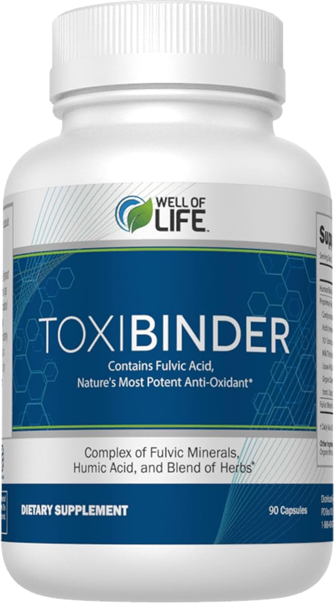Well of Life Revitalize with Our Detox Repair Complex ToxiBinder 90Vcap, Vegan, Non-GMO Blend of Humic Fulvic Acids for Enhanced Energy, Better Gut Joint Health, Hydration and Superior Nutrient