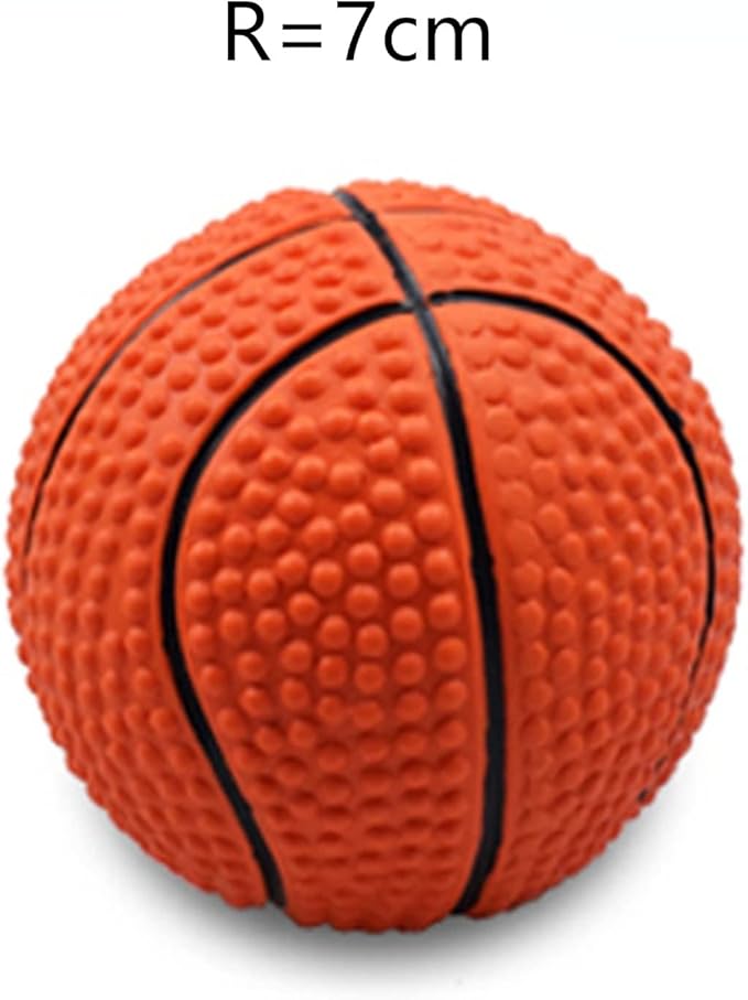 Squeaky Dog Toys,Dog Chew Toys for Aggressive Chewers Puppy Teething Toys Puppy Essentials for Large and Medium Dog (Small,Basketball)