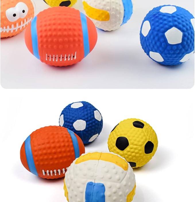 Squeaky Dog Toys,Dog Chew Toys for Aggressive Chewers Puppy Teething Toys Puppy Essentials for Large and Medium Dog (Small,Basketball)