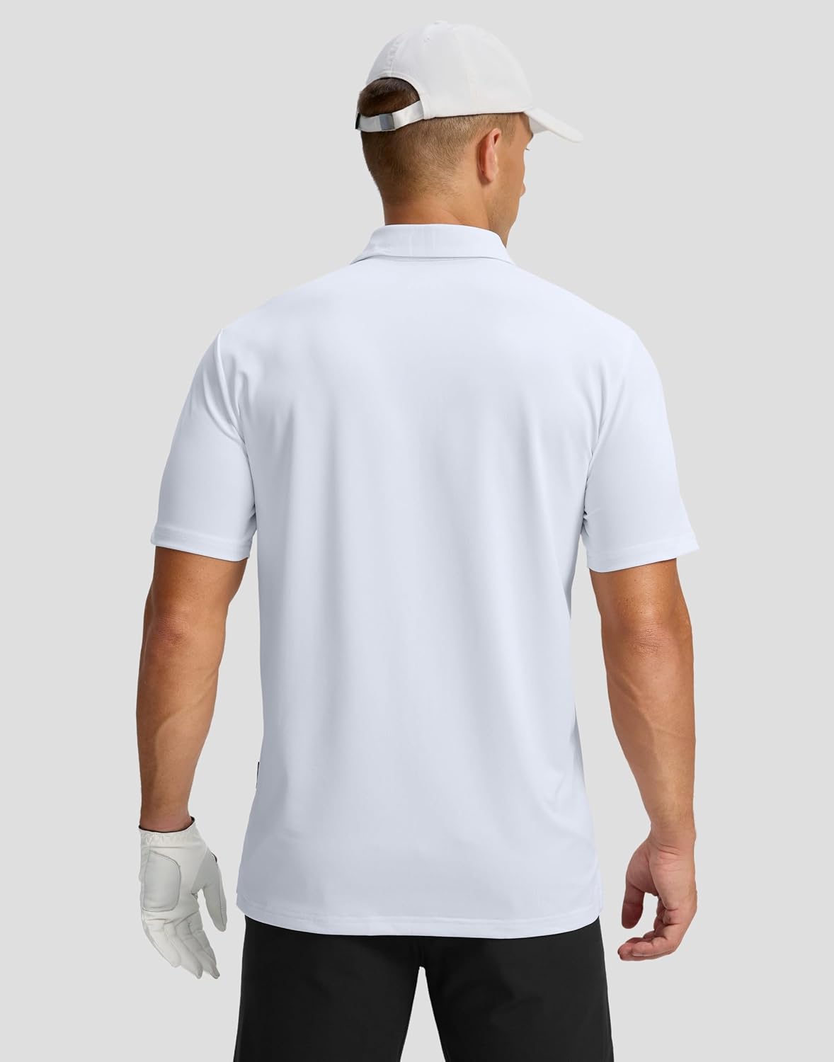 Men's Golf Shirts Dry Fit Moisture Wicking Performance Short Sleeve Collared Polo Shirts for Casual Athletic Business.