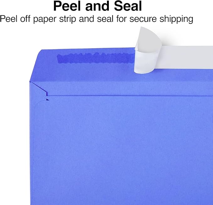 Staples 122725 Easyclose Neon Color Envelopes 10 Assorted 4 18-Inch H X 9 12-Inch W 50Pk