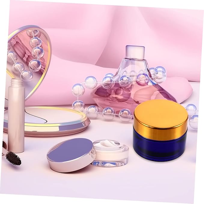 MERRYHAPY 30g Cream Eye Face Bottles Empty Jars for Creams Glass Sub Container Lids