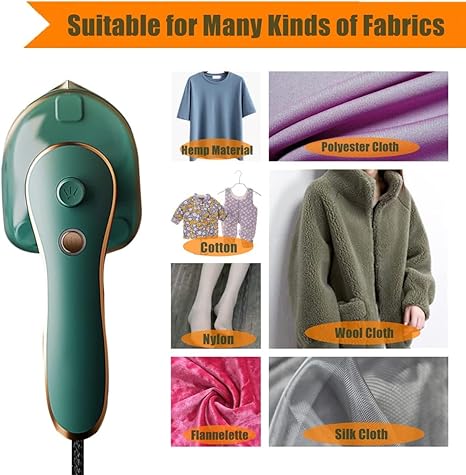 Professional Micro Steam Iron, Portable Mini Steam Iron, Mini Travel Iron, Portable Iron Steamer for Clothes, Handheld Garment Steamer for Home and Travel.
