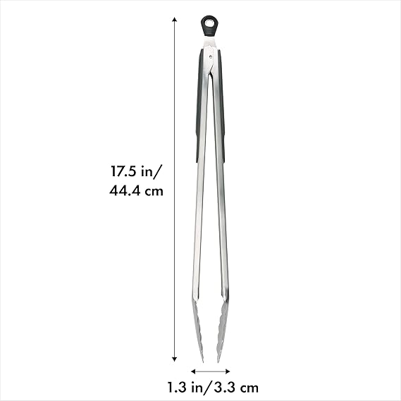 OXO Good Grips 16-Inch Locking Tongs, Silver