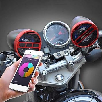 Motorcycle Speakers Waterproof for ATV, Scooter Bike, 40W 12 Volt Vehicle